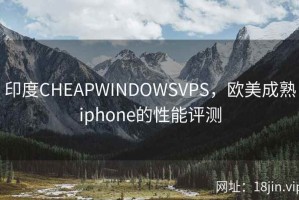 印度CHEAPWINDOWSVPS，欧美成熟iphone的性能评测