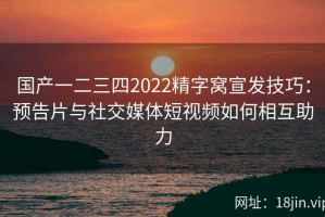 国产一二三四2022精字窝宣发技巧：预告片与社交媒体短视频如何相互助力