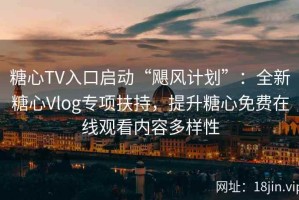 糖心TV入口启动“飓风计划”：全新糖心Vlog专项扶持，提升糖心免费在线观看内容多样性