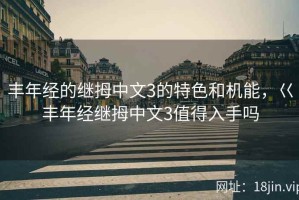 丰年经的继拇中文3的特色和机能，巜丰年经继拇中文3值得入手吗