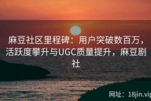 麻豆社区里程碑：用户突破数百万，活跃度攀升与UGC质量提升，麻豆剧社