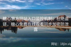 糖心官方网站入口监控机制：杜绝盗链，糖心免费在线观看同步加密防泄露
