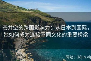苍井空的跨国影响力：从日本到国际，她如何成为连接不同文化的重要桥梁