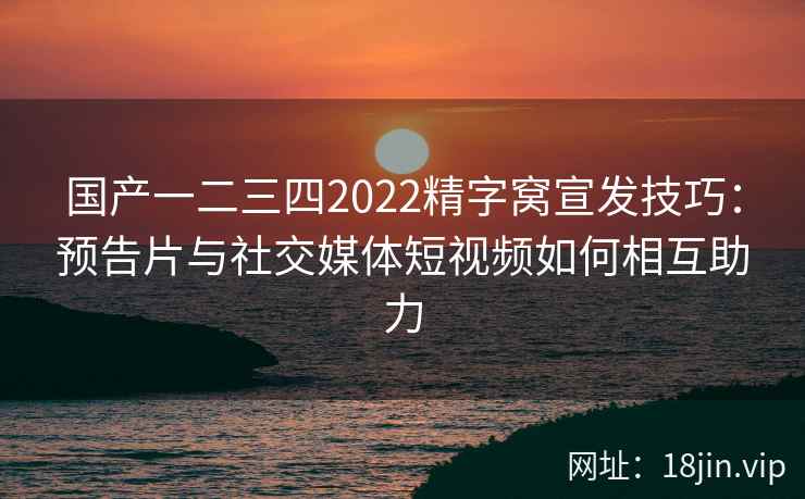 国产一二三四2022精字窝宣发技巧：预告片与社交媒体短视频如何相互助力